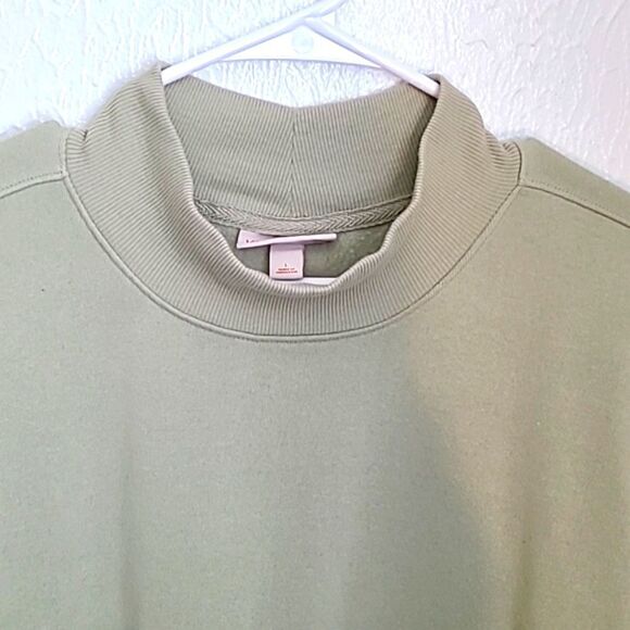 Knox Rose Mint Green Mock Turtleneck Top, Size Large, NWOT - Picture 3 of 8